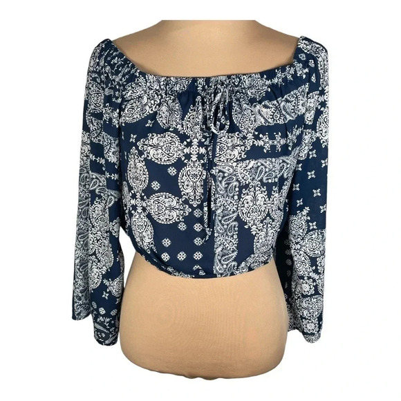 Altar'd State Off Shoulder Cropped Blouse - Picture 1 of 8